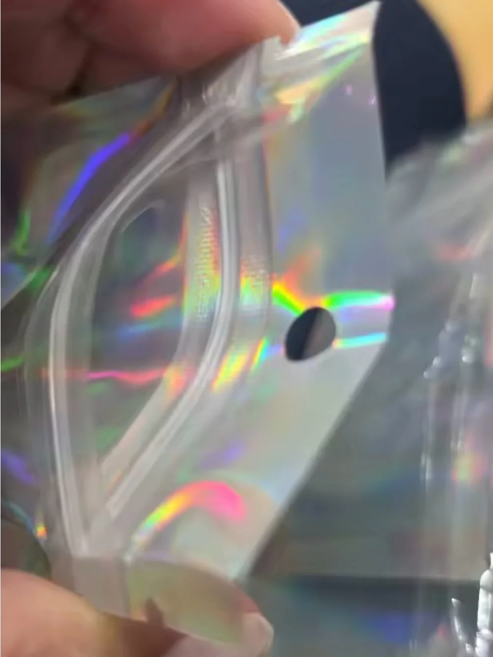 Holographic Iridescent Resealable Party Bags - 50 Pack